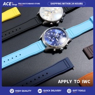 Apply To IWC Rubber Watch Strap 20mm 21mm 22mm For  Pilot  Portofino Portuguese