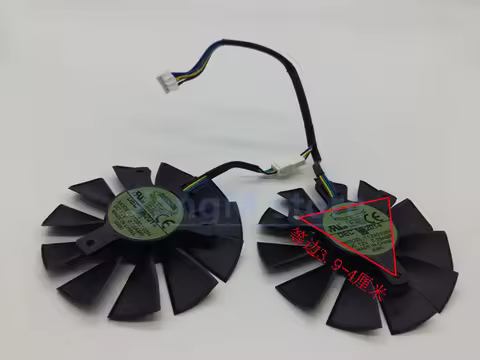 New Cooler Fan Cooling For ASUS STRIX GTX750Ti GTX 950 960 R9-370 RX-460 T128010SH Radiator