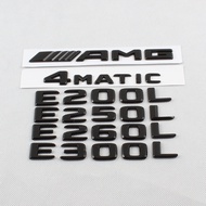 Suitable for Mercedes-Benz Benz Rear Tail Label Car Sticker E300l E200L E260L E250LAMG Modified Blac