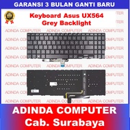 Asus ZenBook Flip 15 OLED UX564 UX564E UX564EH UX564EI UX564PH Grey Backlight Backlite Keyboard