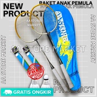 ( Bonus Grip ) Raket Bulu Tangkis Yonex Carbonex 8/9 Anak-anak Pemula P=64cm berat ringan cocok untu