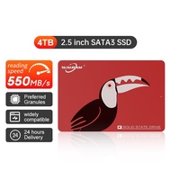 WALRAM 4TB 2เทราไบต์ SSD ไดรฟ์120GB 240GB SSD 1TB 128GB SDD 2.5 SATA ฮาร์ดดิส III สถานะของแข็งฮาร์ดไ