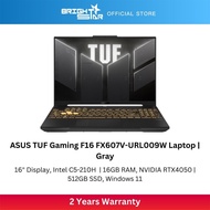 ASUS TUF Gaming F16 FX607V-URL009W Gaming Laptop - 16" WUXGA/C5-210H/16GB/512GB SSD/RTX4050/Win11