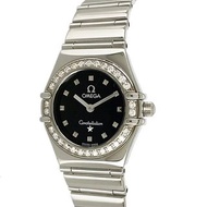 品項如新 正品🇨🇭瑞士原裝 OMEGA 經典星座系列 黑面 女用鑽錶