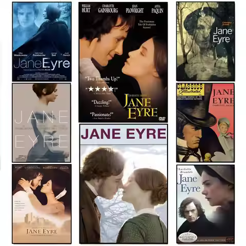 Strong Emotional Novel J-Jane Eyre Poster Poster HD Waterproof Wall Sticker Bar Living Room Decor Gi