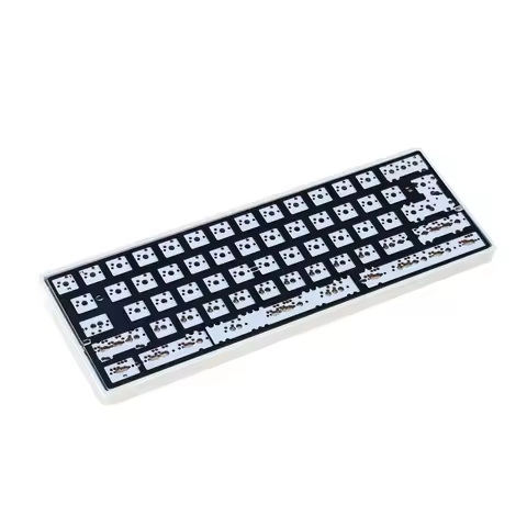YMDK Customized GH60 64 Minila DIY Kit Aluminum CNC Case Plate Type C PCB For 60% 64 ANSI ISO Mechan