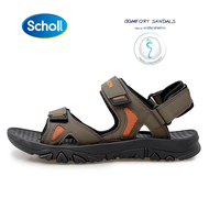 Scholl Mens Beach Sandals Fashion Plus Size：EU39-EU48 รองเท้าสกอลล์-ไบโอ เลสเตอร์ Lester รองเท้ารัดส้นผู้ชาย รองเท้าสุขภาพ Black รองรับอุ้งเท้า สำหรับภาวะเท้าแบน