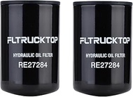 FLTRUCKTOP 2PCS RE27284 Hydraulic Oil Filter Compatible with John Deere 1450 1250 4005 650 750 670 7