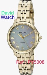 Pulsar Pearl dial Solar Watch 太陽能貝殼面手錶(PY5008)