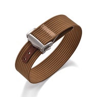 สายนาฬิกาไนลอนผ้าใบ20มม. รูยาง FKM กันน้ำพับได้สายนาฬิกาแบบมีหัวขาสำหรับ O-Mega X S-Watch Moon-Swatc