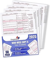 2023 Laser 1099-MISC Income Form, Federal Copy A - 50 Tax recipients Pack