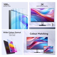 Xiaomi 2K Monitor A27Qi | 27" 2K QHD IPS Panel | 100Hz Refresh Rate | 178° Wide Viewing Angle | 3-Ye