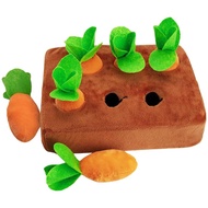 Pull-up Carrot Plush Toy Pet Chew Toy Fruit And Vegetable Education Childhood Parent-child Y8g1