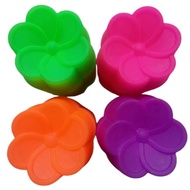 4 Dozen Non-Stick Jasmine Flower Pattern Agar & Jelly Molds, Beautiful Results