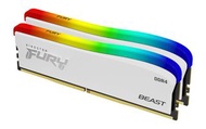 Kingston Fury Beast DDR4 RGB 3600 32GB Kit (2x16GB) 白色限量版