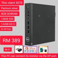 Refurbished Dell WYSE 5070 thin client pentium silver •8GB DD4RAM •128GB SSD