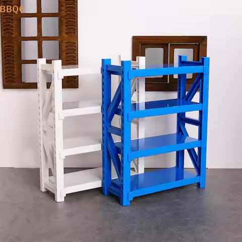 *1:12 Scale Dollhouse Simulation Storage Shelves Warehouse Racks Model Dolls House Mini Furniture De
