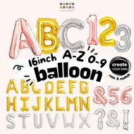 [SG Instock] 16 inch Number Balloon Gold Letter Balloon Alphabet Balloon Birthday Balloon Decoration