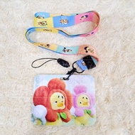 ID Card Holder Upset Duck Flower Lanyard Name Duck HolderTAG Upset Duck
