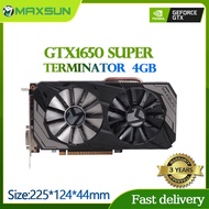 ◑MAXSUN GTX 1650 Super Terminator 4GB DDR6 Graphic Card GPU Video Gaming 12nm 128Bit For PC Computer