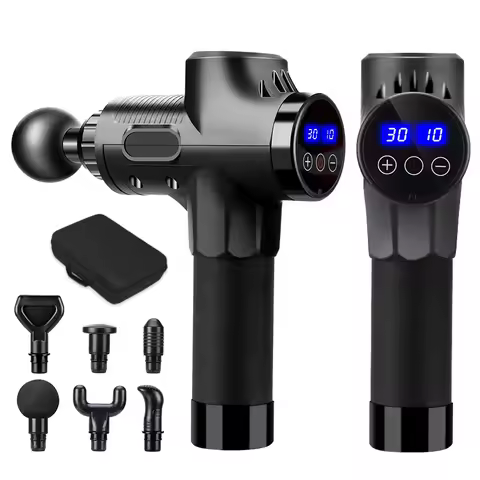 Fascial Massage Gun Electric Percussion Pistol Massager Body Neck Back Deep Tissue Muscle Relaxation