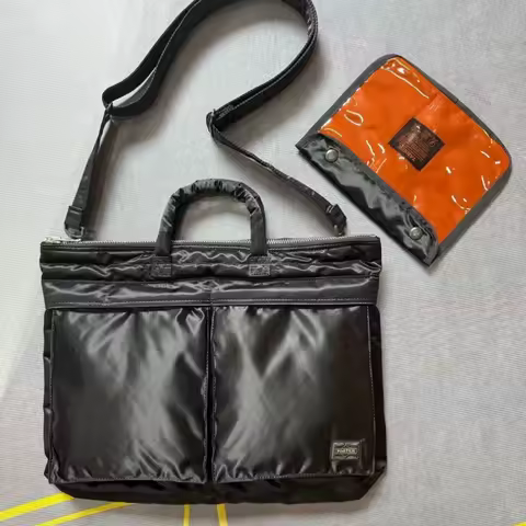 Porter Tanker 622-26110 Briefcase Soft Men Travel Shoulder Crossbody Handbag Business Large Capacity