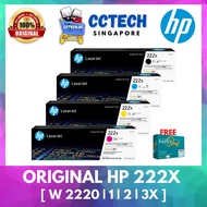 ORIGINAL HP 222X Toner Cartridge Black Cyan Yellow Magenta [W2220/1/2/3X] SG Ready Stocks
