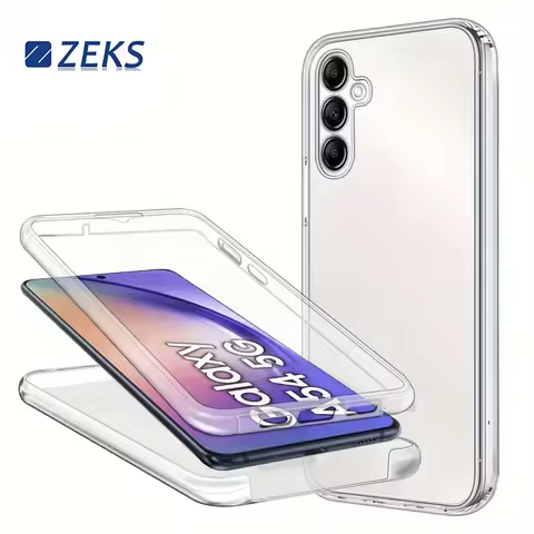 Clear Case For Samsung Galaxy A54 5G A34 5G A24 A14 4G Shockproof Silicone Hard Phone Cover For Sams