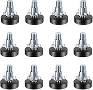 Azlanway Height-adjustable furniture feet with drive-in nut, pack of 12, adjustable levelling feet, 