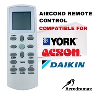 AIRCOND Remote Control (ACSON ,DAIKIN & YORK)