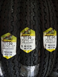 DUNLOP TT100 ROADMASTER TUBELESS 70/90-17 (2021) , 80/90-17 (2021) & COMBO SET