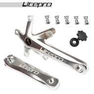 Litepro จานหน้าจักรยานพับได้ AL6061/T6อลูมิเนียมอัลลอยน้ำหนักเบาพิเศษ170มม. BMX Crank SP8ชิ้นส่วนดัด