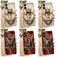For Motorola Moto G24 Case MotoG34 Cool Crown Letters Cover Soft TPU Phone Case For Motorola Moto G3