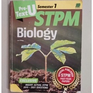STPM Pre-U Text Semester 1 Biology Sasbadi Reference books used Book