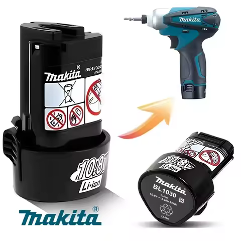 Makita 10.8v battery BL1013 BL1020 BL1030, DF030D Makita 10.8v/12V charger, replacement tool 10.8v M