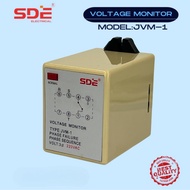 SDE VOLTAGE MONITOR JVM-1 Ø3 (PHASE FAILURE/PHASE SEQUENCE) W/OUT SOCKET