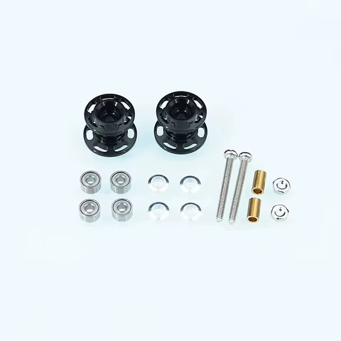 RFDTYGR 8Pcs Double Aluminum Rollers (13-12mm) Customed Parts For Tamiya Mini 4WD Colored Double Alu