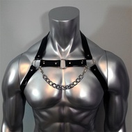 Fetish Men Sexual Chest Leather Harness Belts Adjustable BDSM Gay Body Bondage Harness Strap Rave Ga