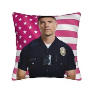 Tim Bradford Eric Winter The Rookie Pink Flag Pillowcase Printed Cushion Cover Decorations  Pillow C
