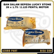 LUCKY STONE BICYCLE INNER TYRE 26 x 1.75 / 2.125 MOTORCYCLE VALVE