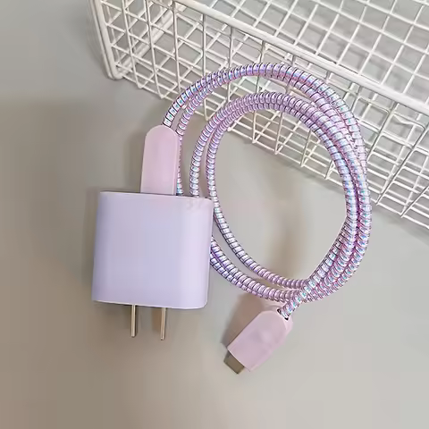 For IPhone Charger Protector Case Cover 18W 20W Anti Break Scratch Proof Charger Cable Protective Ro