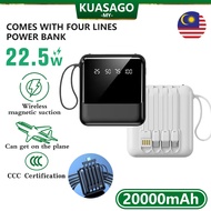 3C Mini Powerbank 10000mAh 22.5W Fast Charge Portable Charger with Cable for iPhone Android