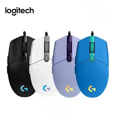 Logitech G102/G203 Lightsync Gaming Mouse Optical Tracking 8000DPI 16.8M Color LED Customizing 6 But