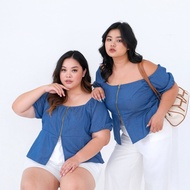 EGALE.ID - Denim Top | Plus Size Jumbo Size Big Size