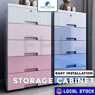 5/6 Layer Plastic Drawer Storage Cupboard Clothes Rack Cabinet Plastik Rak Kabinet Almari Lemari Lac