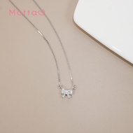 Motta Silver Necklace สร้อยคอเงินแท้จี้โบว์สุดน่ารัก