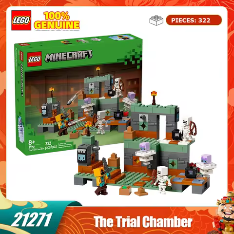LEGO Building Blocks Minecraft 21271 Trial Room Boys and Girls Children's Toys Valentine's Day Gift