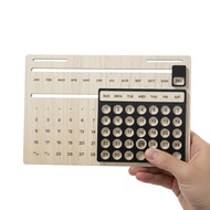 Perpetual Calendar Eternal Wooden Calendar Aesthetic Calendar