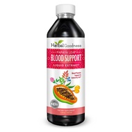 Papaya Leaf Blood Support Liquid - 15X Strength - Papaya Leaf Extract - Healthy Platelets, Blood Cle