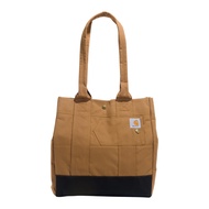 Carhartt Vertical, Durable Tote Bag with Snap Closure, Brown